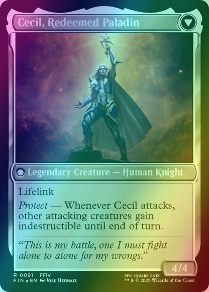 Cecil, Dark Knight // Cecil, Redeemed Paladin [91s] [Prerelease] [FINAL FANTASY: Promos] [Foil]