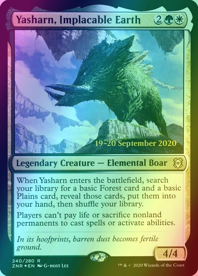 Yasharn, Implacable Earth [Prerelease] [240s] [Zendikar Rising Promos] [Foil]