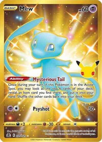 Mew - 025/025 - Rare Secret [cel25-025] [Secret]