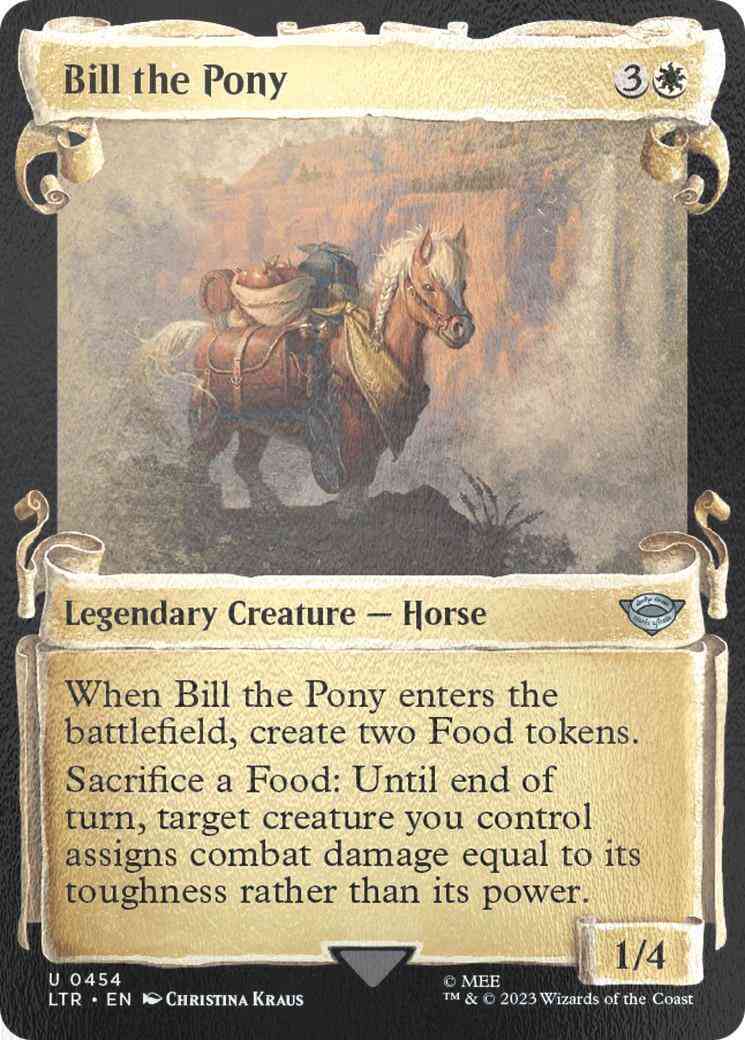Bill the Pony [454] [Scrolls Showcase] [The Lord of the Rings: Tales of Middle-earth] [Silver Foil]
