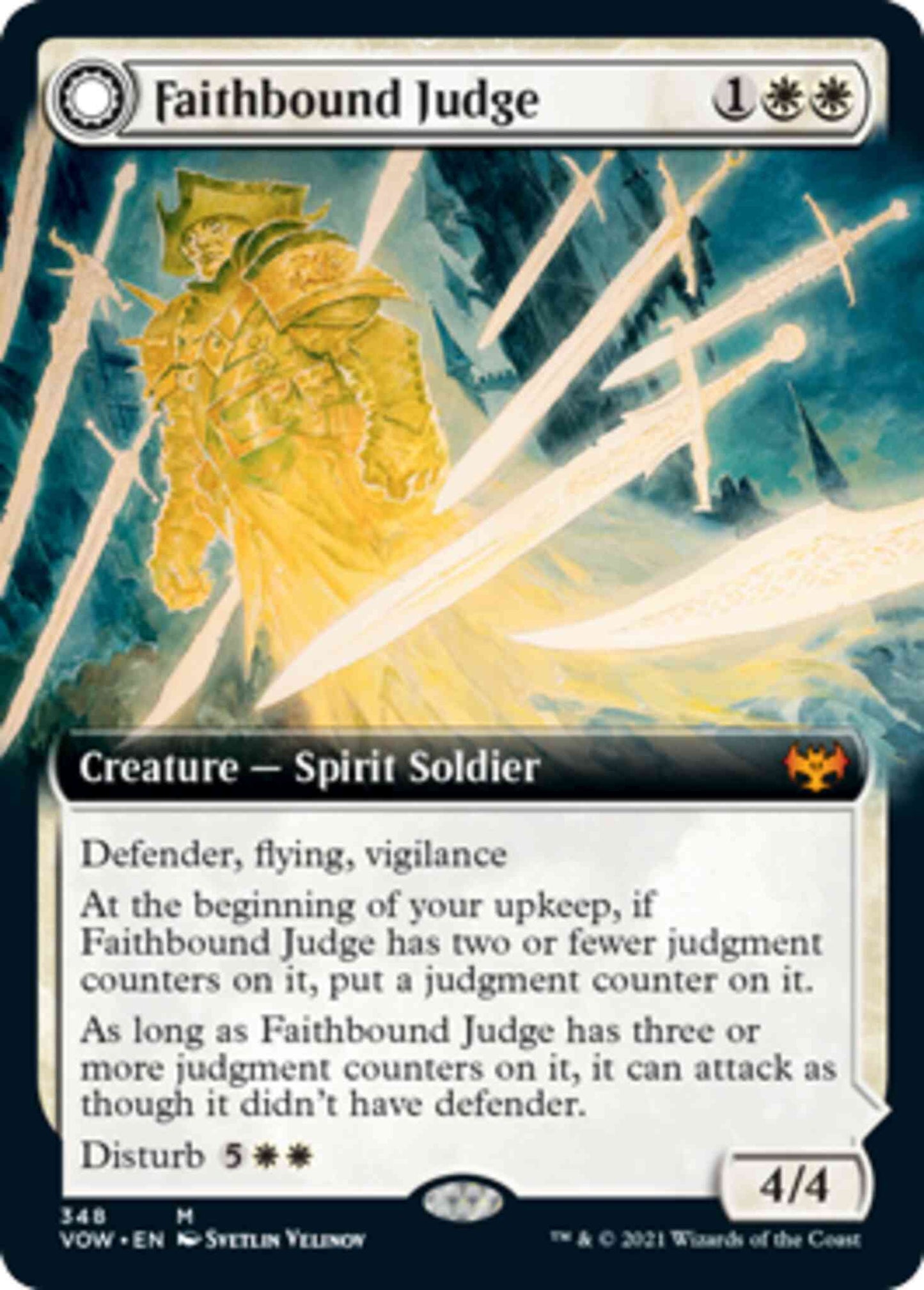 Faithbound Judge // Sinner's Judgment [348] [Extended Art] [Innistrad: Crimson Vow] [Non-Foil]