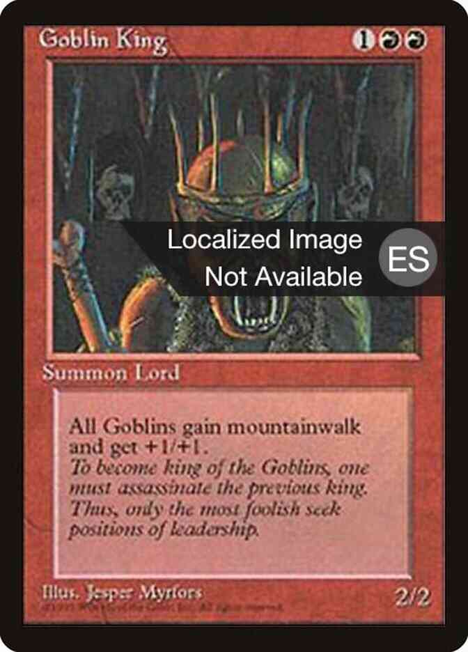 Goblin King - Spanish [198] [Fourth Edition Black Border: Spanish] [Non-Foil]