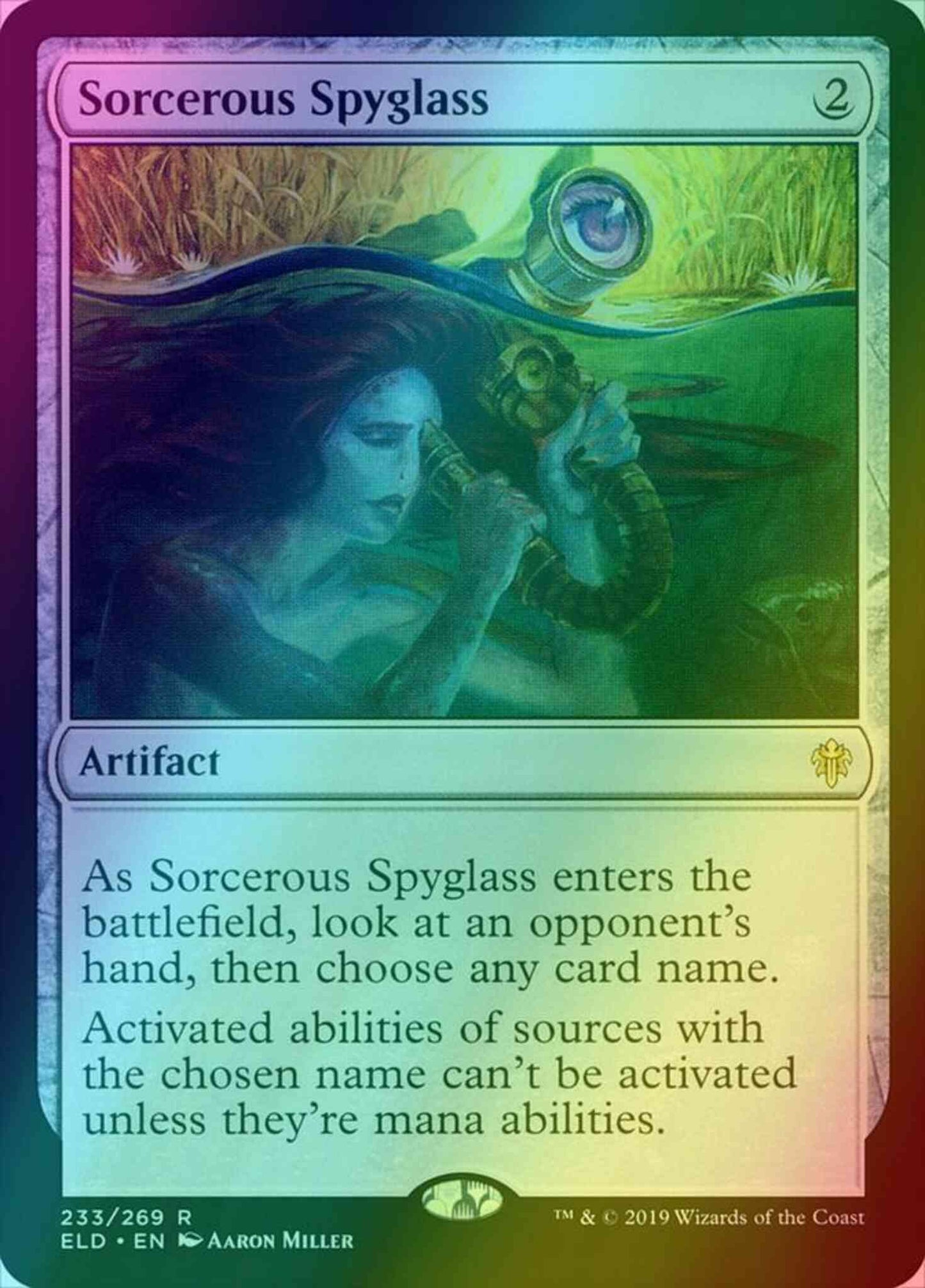 Sorcerous Spyglass [233] [Throne of Eldraine] [Foil]