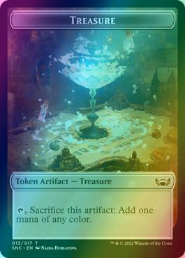 Dog Token (10) // Treasure Token (13) [Streets of New Capenna: Tokens] [Foil]