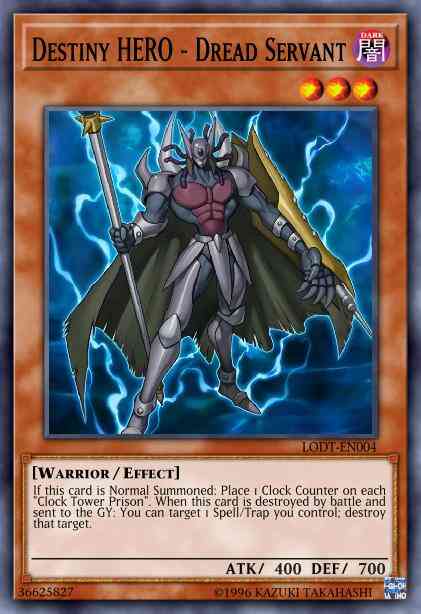 Destiny HERO - Dread Servant - LODT-EN004 - Common - Unlimited