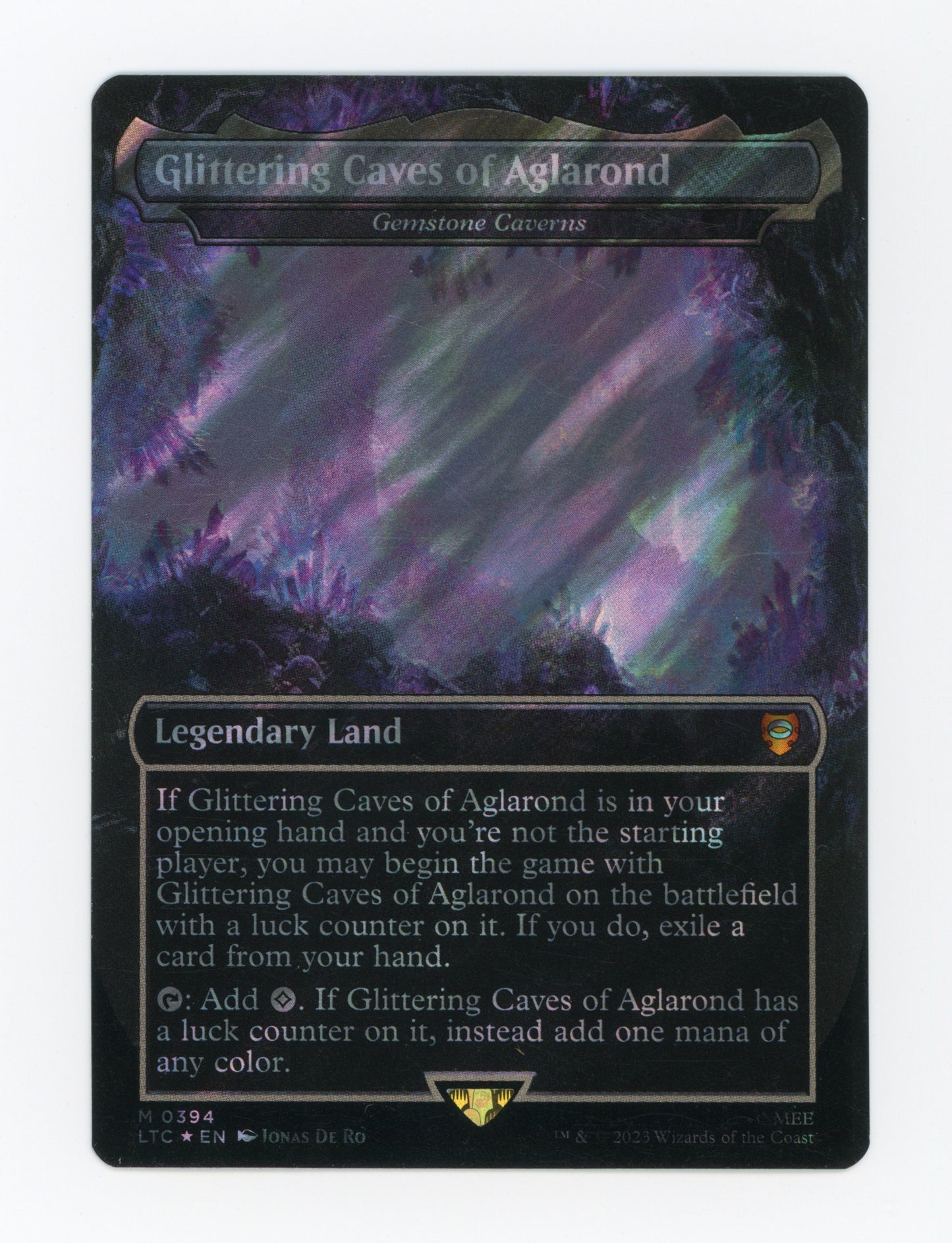 Glittering Caves of Aglarond - Gemstone Caverns — Borderless|Realms and Relics|Surge Foil — ID 17905