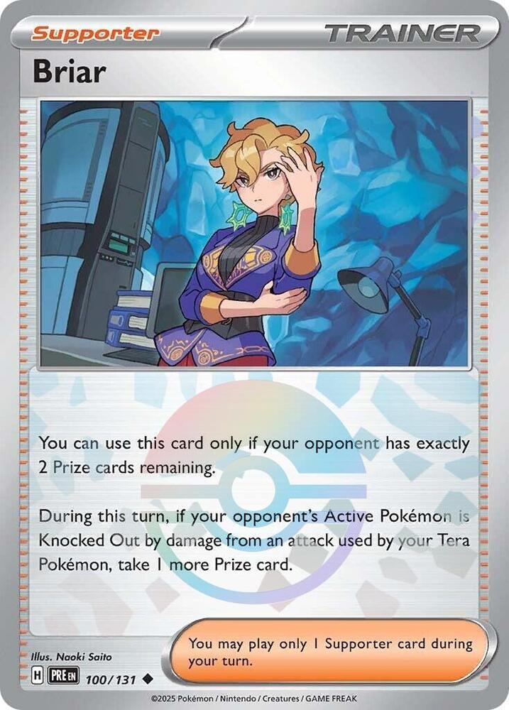 Briar - Poké Ball Pattern - 100/131 - Uncommon [sv085-100] [Reverse Holo]