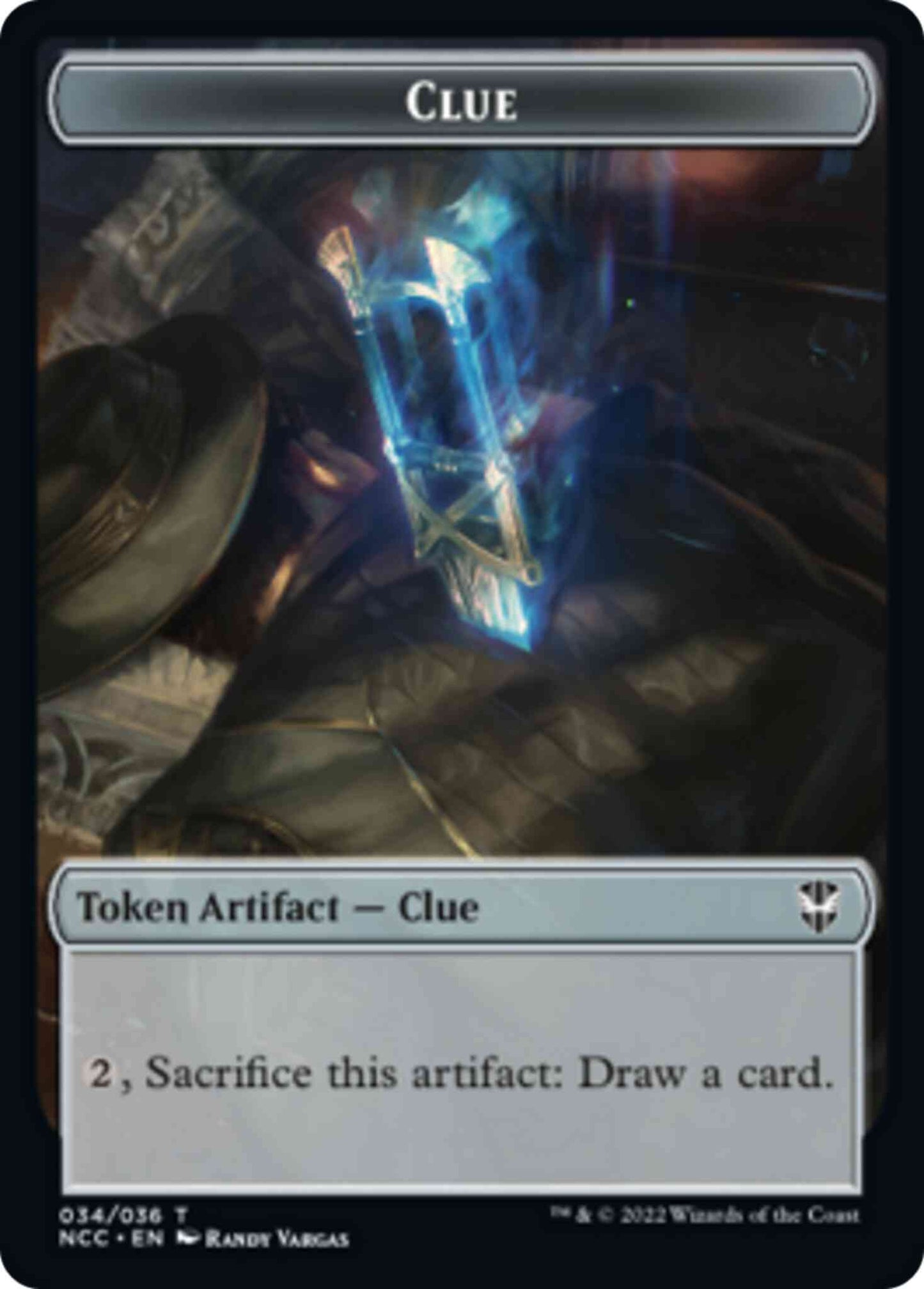 Clue Token (34) // Tentacle Token (13) [Streets of New Capenna: Commander: Tokens] [Non-Foil]