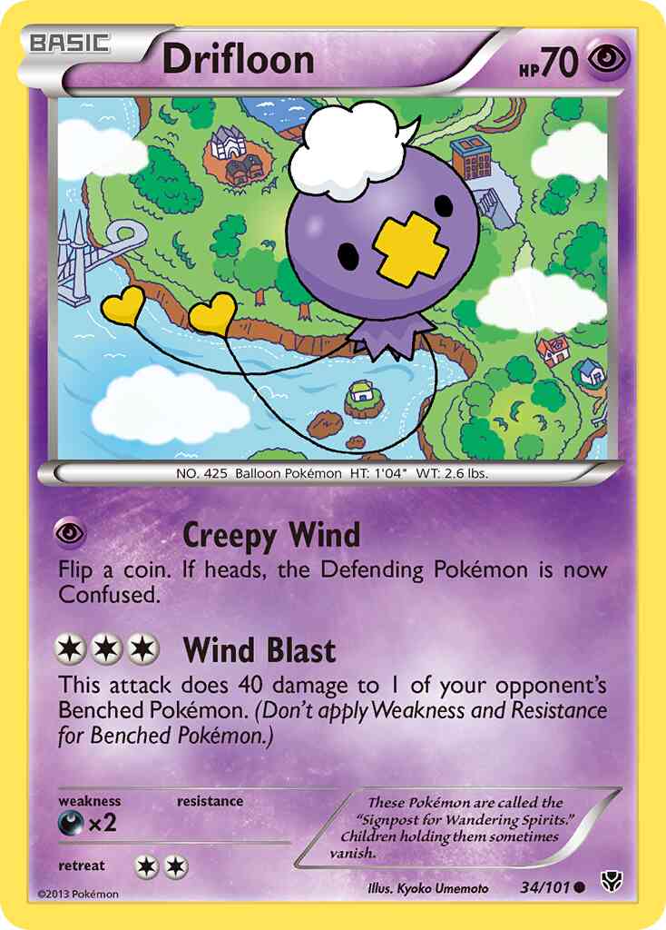 Drifloon - 34/101 - Common [bw10-34] [Non-Holo]