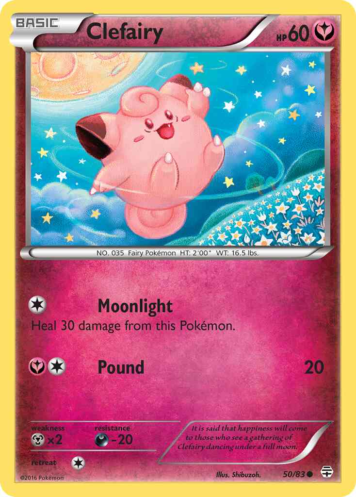 Clefairy - 50/83 - Common [g1-50] [Non-Holo]