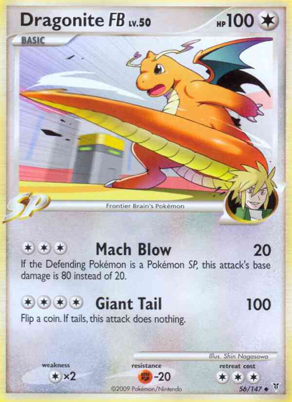 Dragonite FB - 56/147 - Uncommon [pl3-56] [Non-Holo]