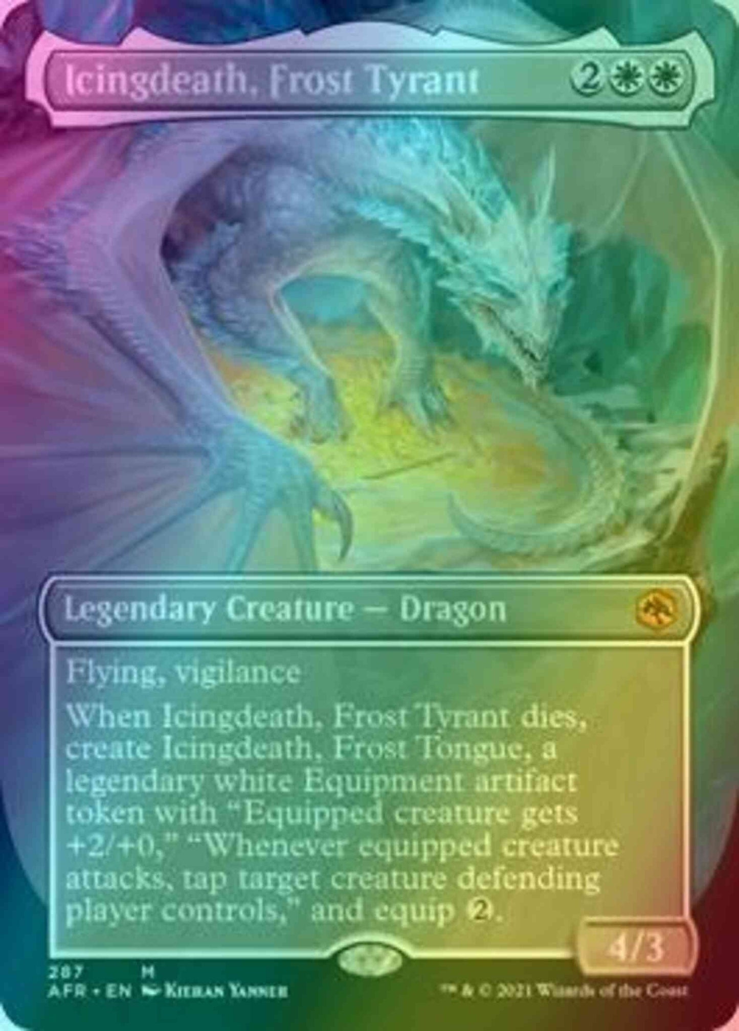 Icingdeath, Frost Tyrant [287] [Borderless] [Adventures in the Forgotten Realms] [Foil]
