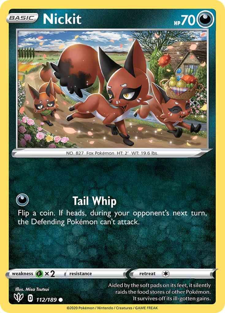 Nickit - 112/189 - Common [swsh3-112] [Reverse Holo]