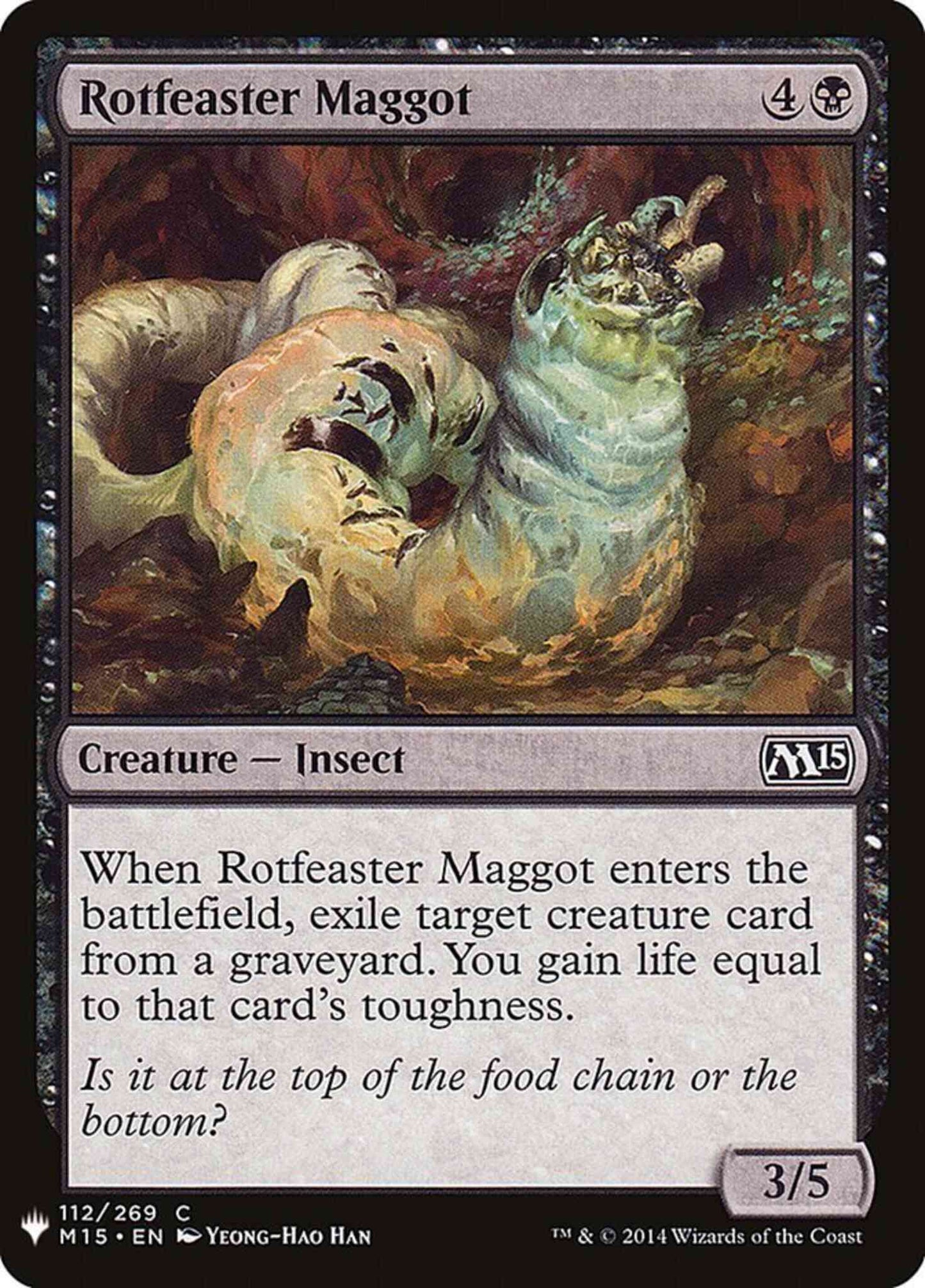 Rotfeaster Maggot [M15-112] [The List] [Non-Foil]