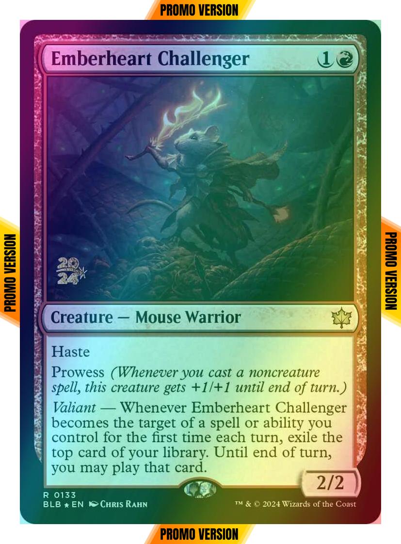 Emberheart Challenger [133s] [Prerelease] [Bloomburrow: Promos] [Foil]