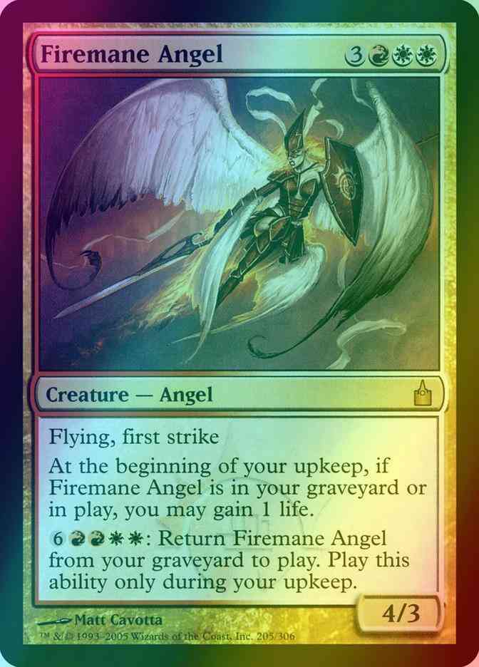 Firemane Angel [205] [Ravnica City Of Guilds] [Foil]