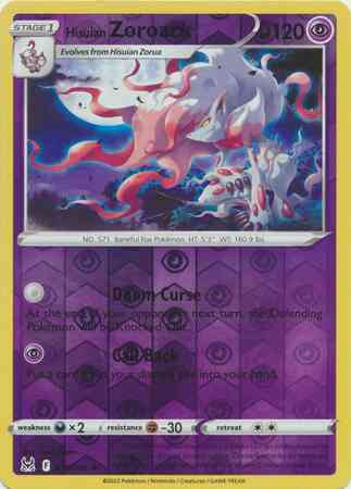 Hisuian Zoroark - 076/196 - Rare Holo [swsh11-076] [Reverse Holo]