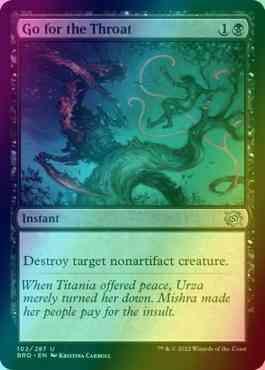 Go for the Throat [102] [The Brothers' War] [Foil]