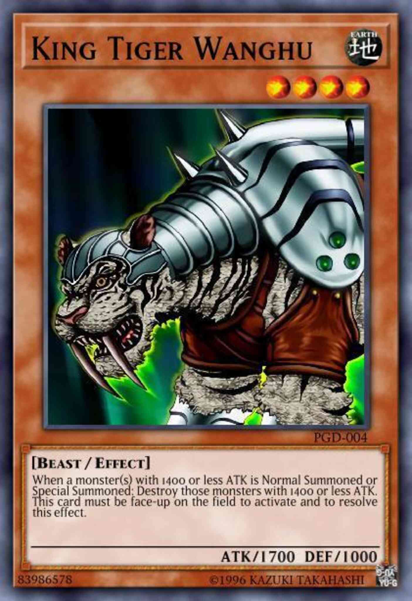 King Tiger Wanghu - DB2-EN207 - Common - Unlimited