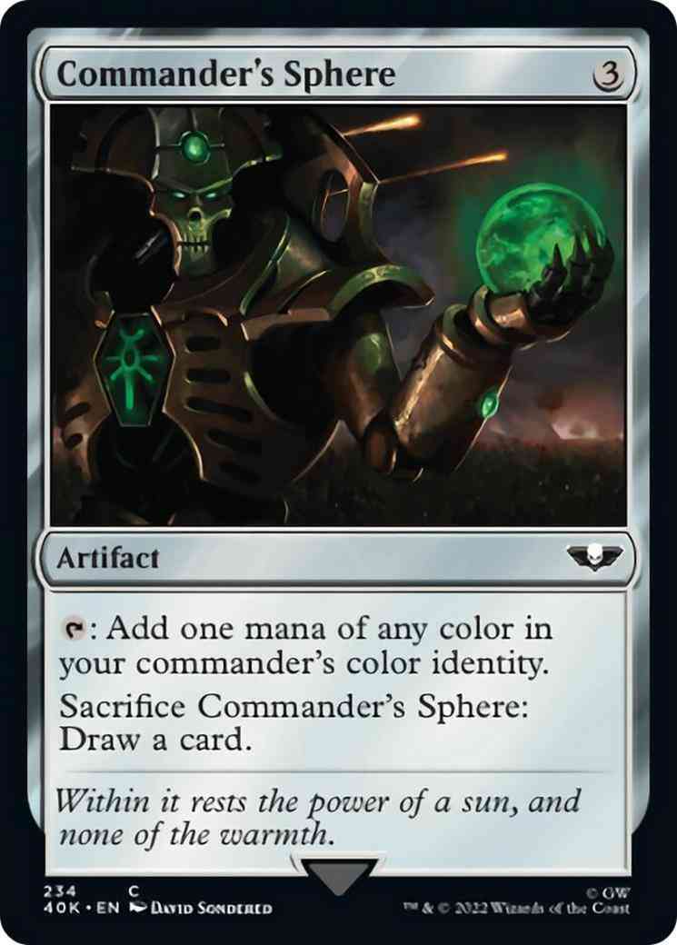 Commander's Sphere [234] [Necrons] [Universes Beyond: Warhammer 40,000] [Non-Foil]