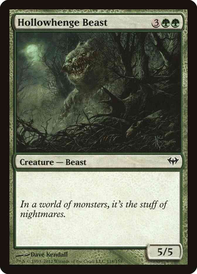 Hollowhenge Beast [118] [Dark Ascension] [Non-Foil]