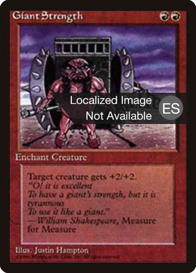 Giant Strength - Spanish [196] [Fourth Edition Black Border: Spanish] [Non-Foil]
