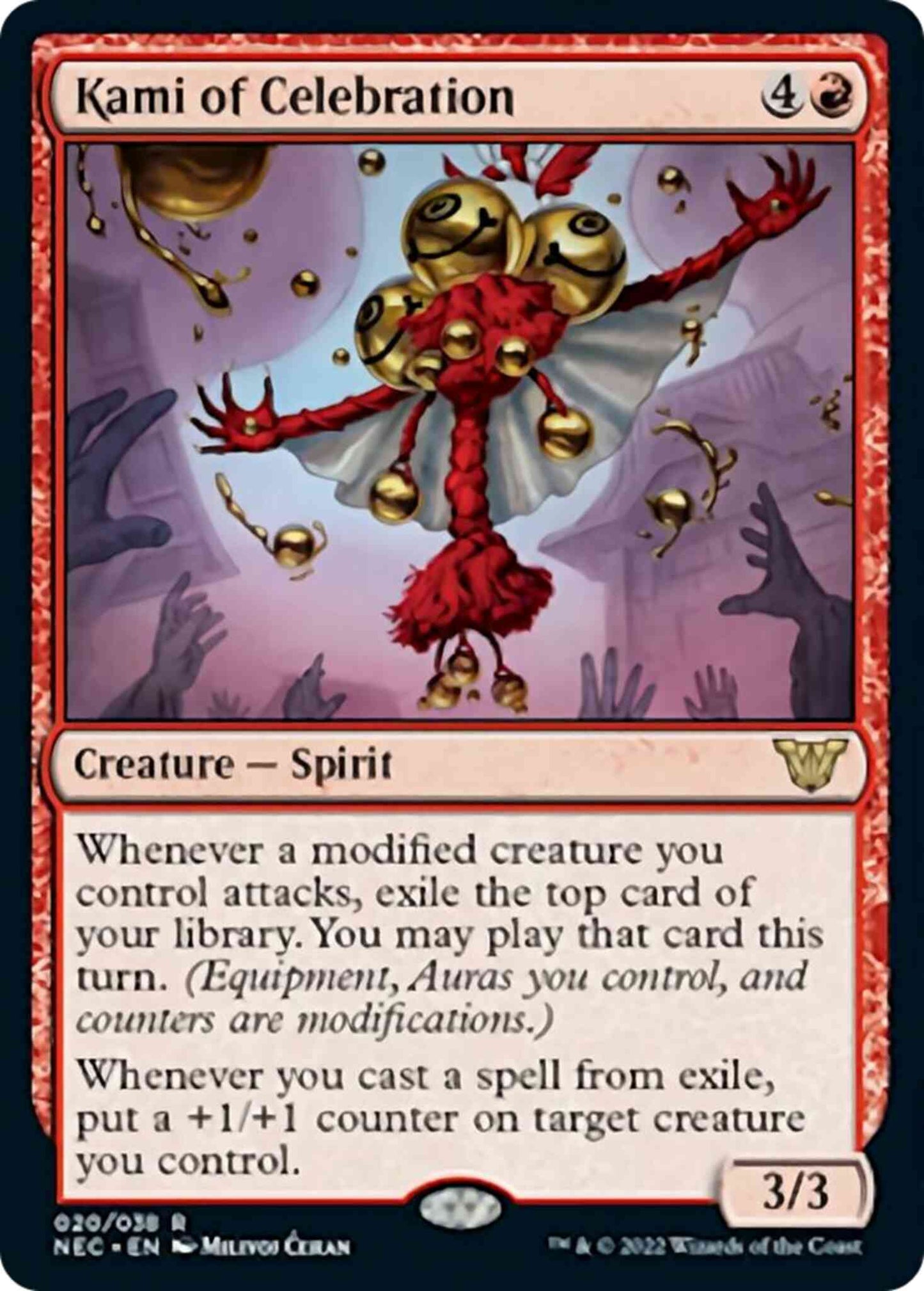 Kami of Celebration [20] [Kamigawa: Neon Dynasty: Commander] [Non-Foil]