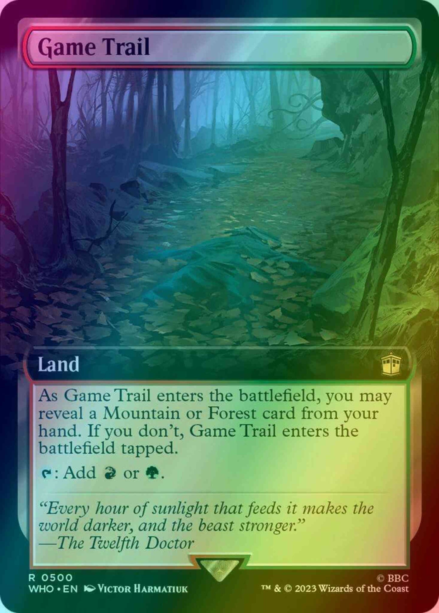 Game Trail [500] [Extended Art] [Universes Beyond: Doctor Who] [Foil]
