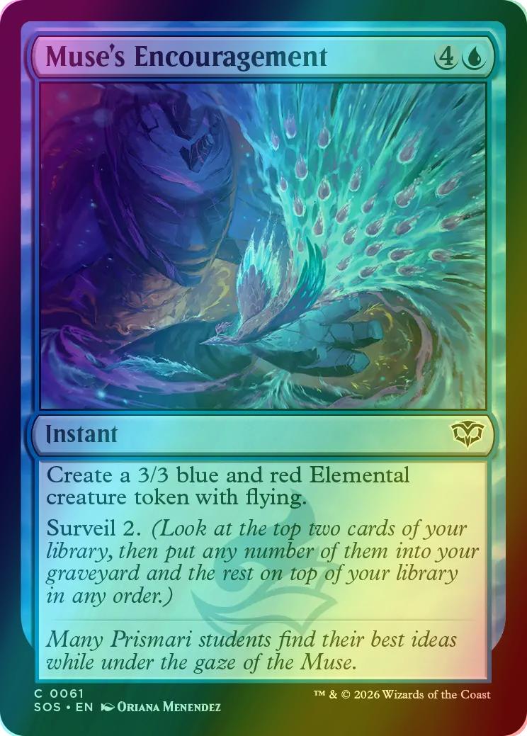 Muse's Encouragement [61] [Secrets of Strixhaven] [Foil]