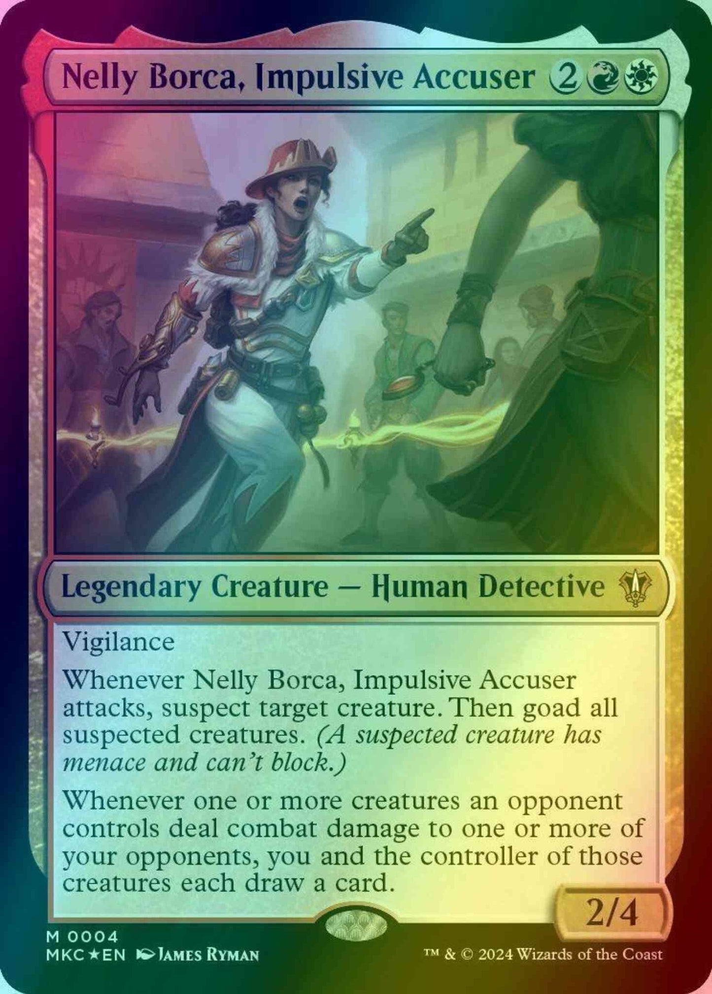Nelly Borca, Impulsive Accuser [4] [Murders at Karlov Manor: Commander] [Foil]