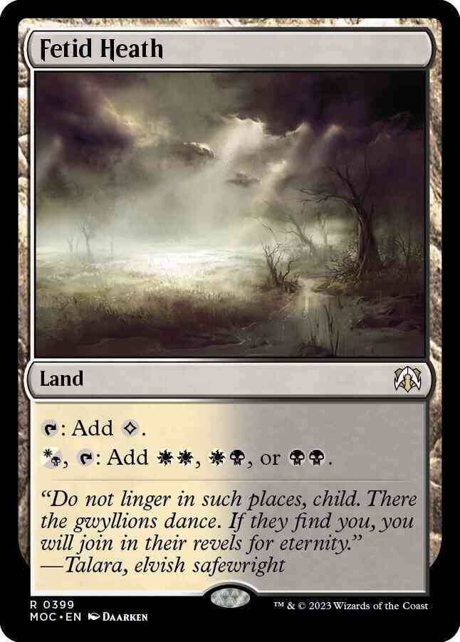 Fetid Heath [399] [March of the Machine: Commander] [Non-Foil]