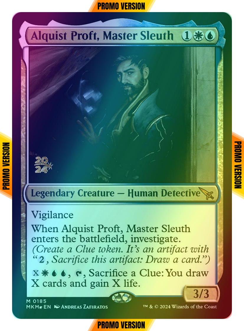 Alquist Proft, Master Sleuth [185s] [Prerelease] [Murders at Karlov Manor: Promos] [Foil]