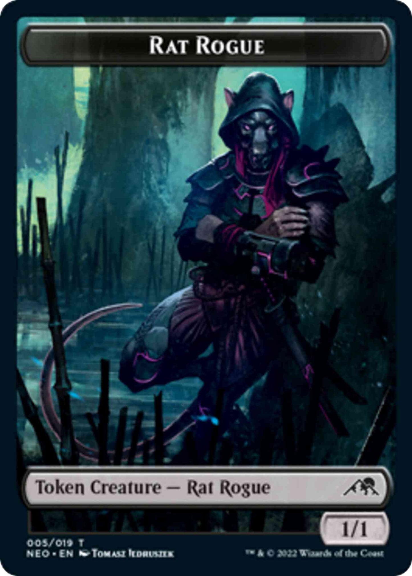 Rat Rogue Token [05] [Kamigawa: Neon Dynasty: Tokens] [Non-Foil]