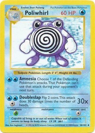 Poliwhirl - 38/102 - Uncommon - Shadowless [base1S-38] [Non-Holo]