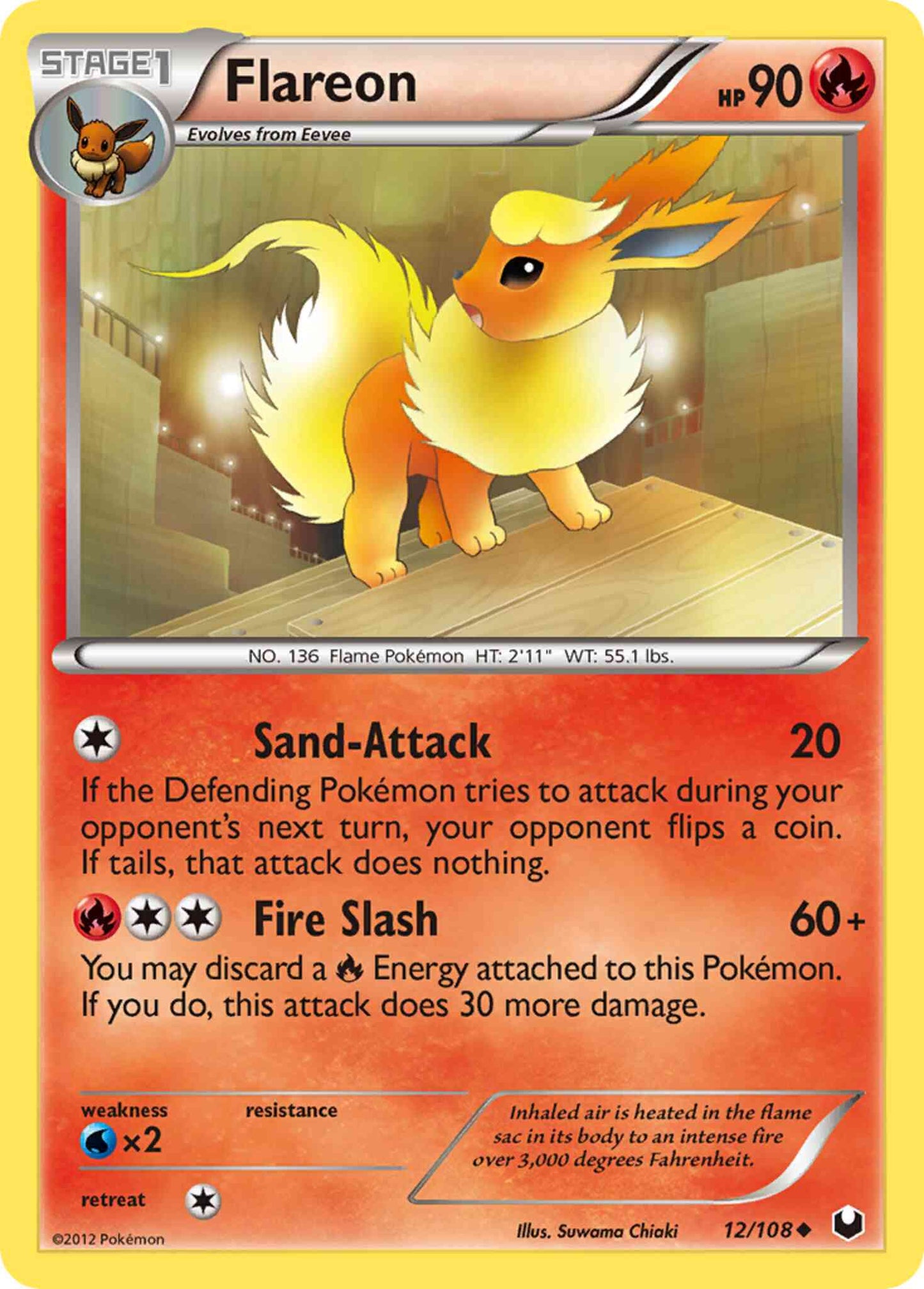 Flareon - 12/108 - Uncommon [bw5-12] [Non-Holo]