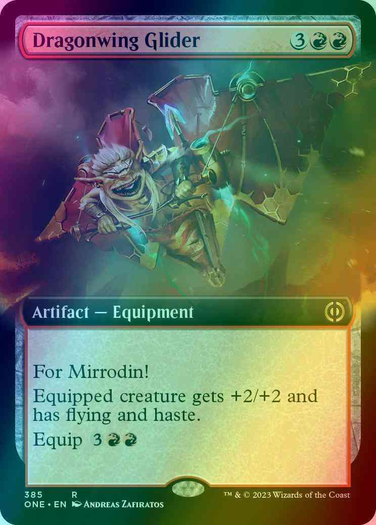 Dragonwing Glider [385] [Extended Art] [Phyrexia: All Will Be One] [Foil]