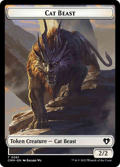 Cat Beast Token (61) // Cleric Token (62) [Commander Masters: Tokens] [Non-Foil]