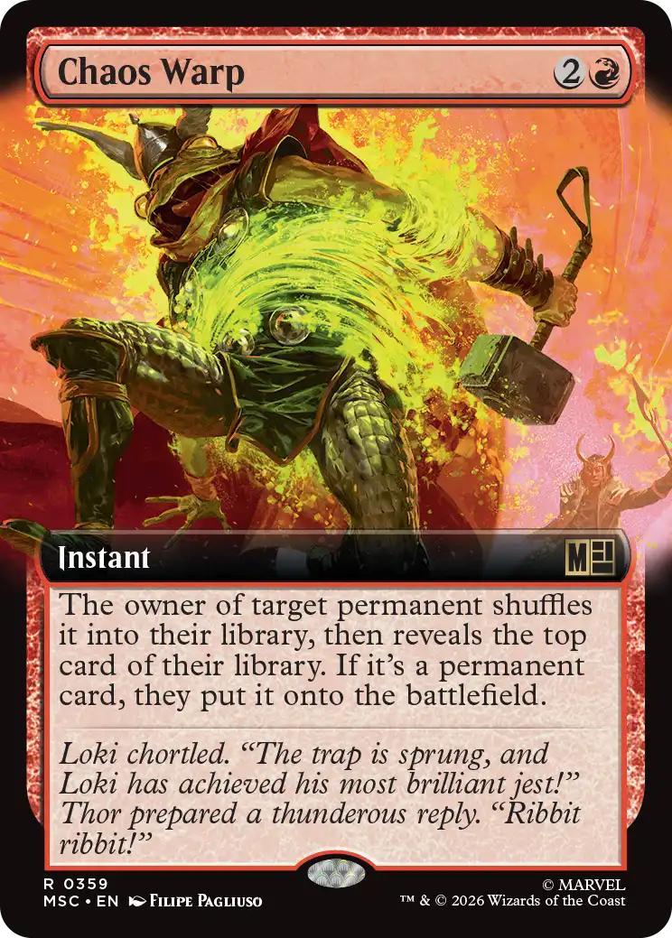 Chaos Warp [359] [Extended Art] [Marvel Super Heroes: Commander] [Non-Foil]