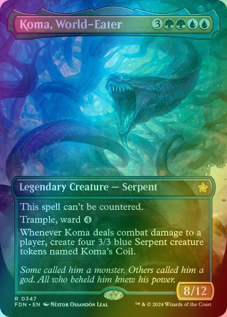 Koma, World-Eater [347] [Borderless] [Foundations] [Foil]