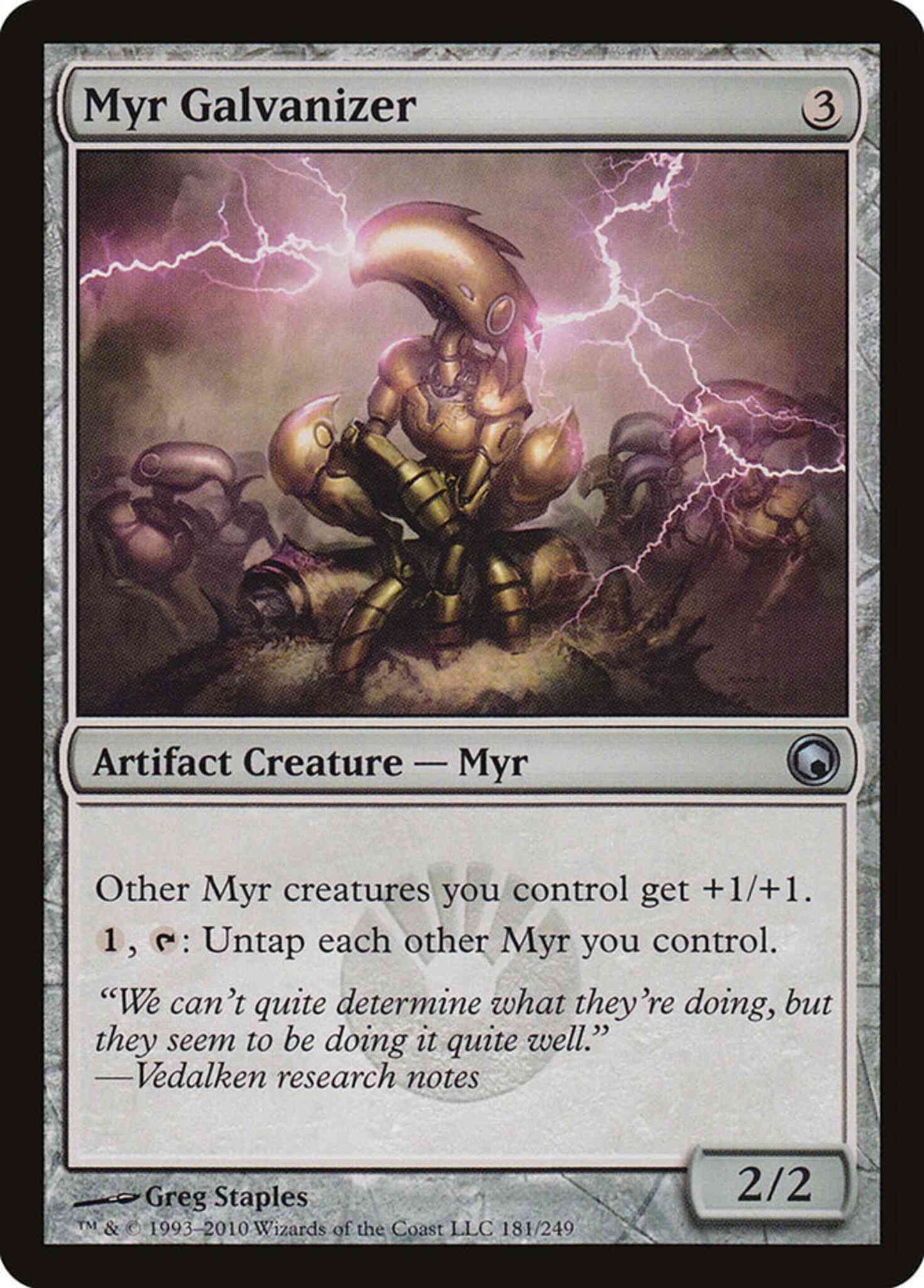 Myr Galvanizer [181] [Scars Of Mirrodin] [Non-Foil]