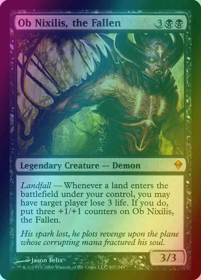 Ob Nixilis, the Fallen [107] [Zendikar] [Foil]
