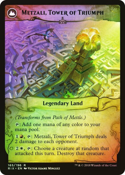 Path of Mettle // Metzali, Tower of Triumph [165s] [Rivals of Ixalan Promos] [Foil]