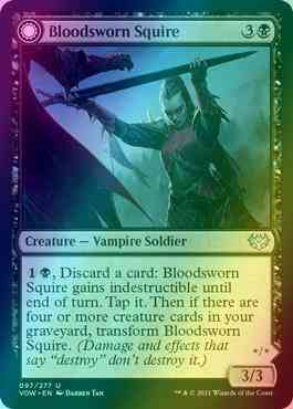 Bloodsworn Squire // Bloodsworn Knight [97] [Innistrad: Crimson Vow] [Foil]