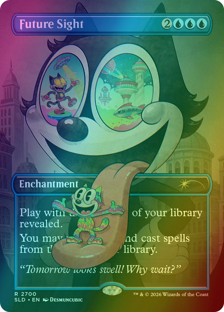 Future Sight [2700] [Borderless] [Felix the Cat] [Secret Lair Drop] [Foil]