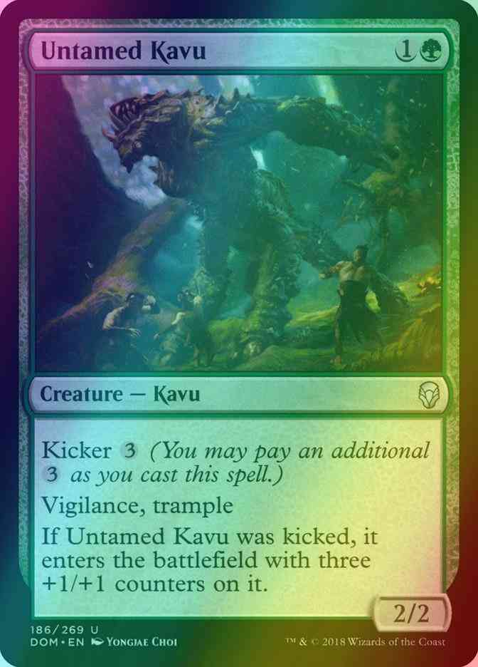 Untamed Kavu [186] [Dominaria] [Foil]