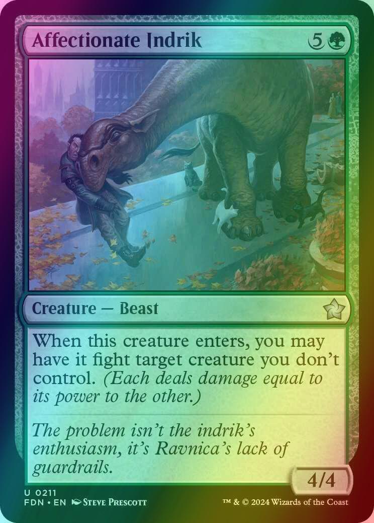 Affectionate Indrik [211] [Foundations] [Foil]