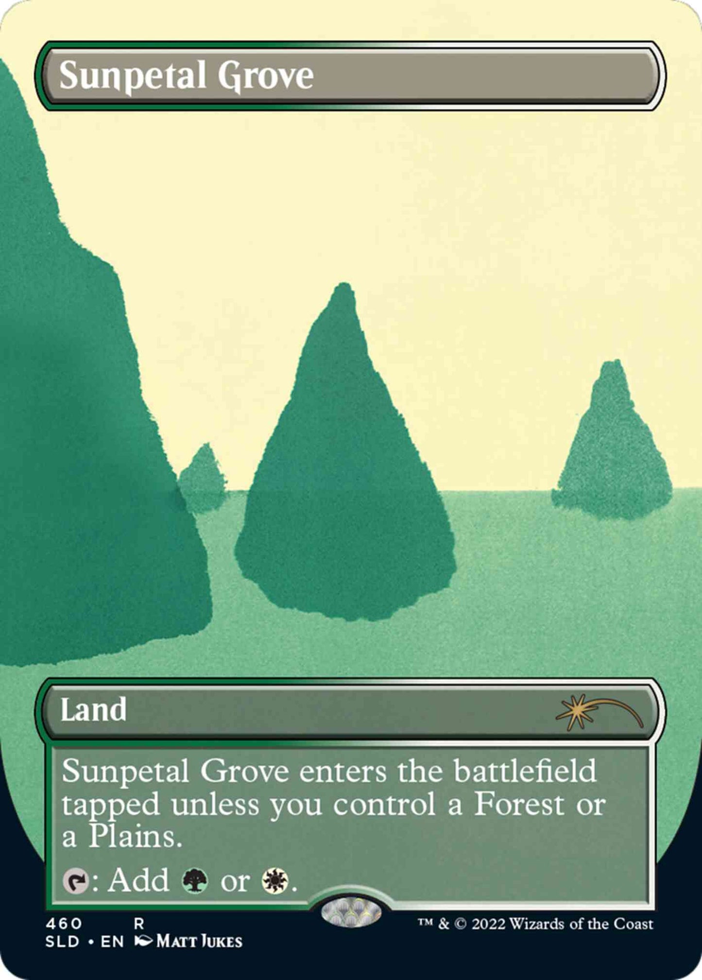 Sunpetal Grove [0460] [Borderless] [Matt Jukes] [Secret Lair Drop] [Non-Foil]