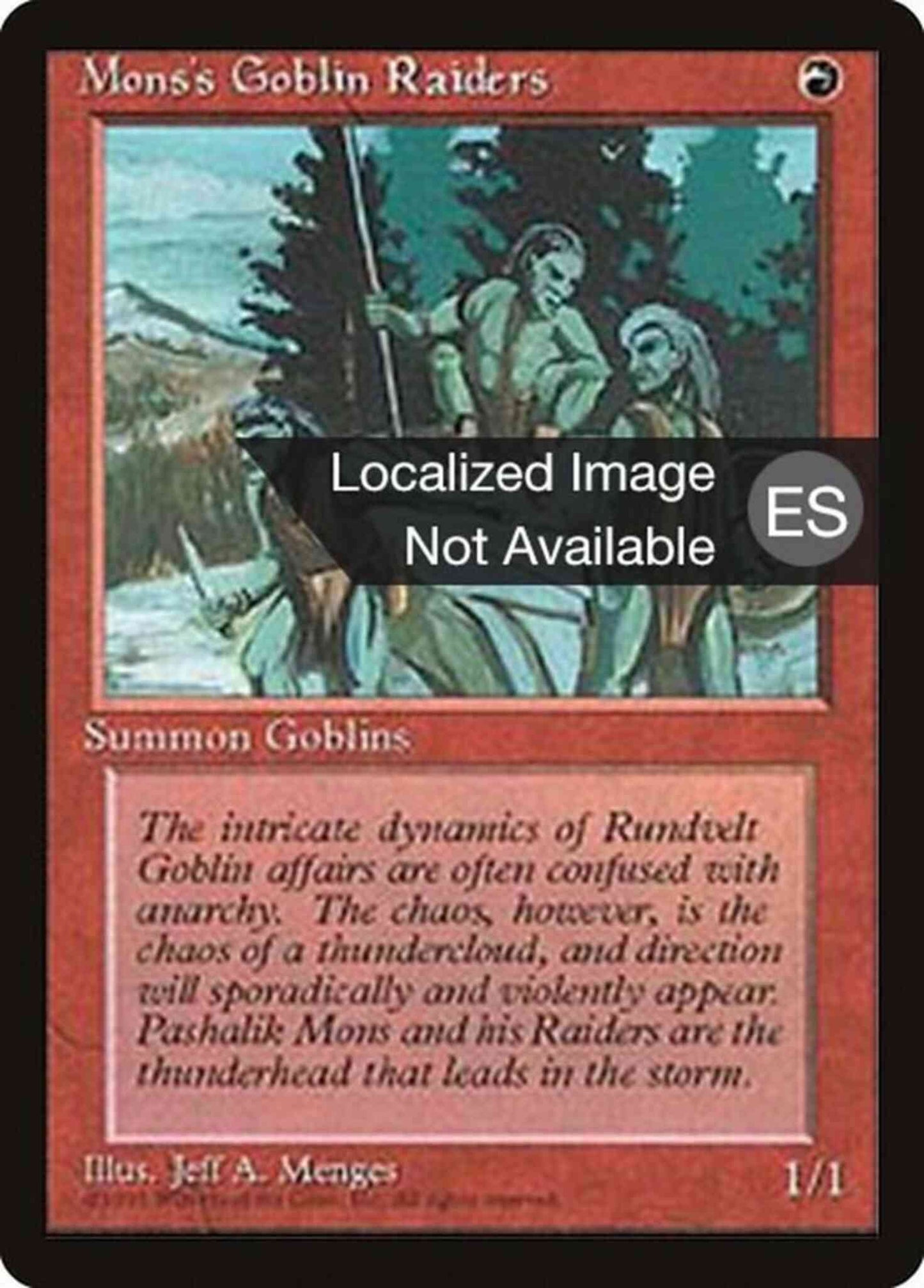 Mons's Goblin Raiders - Portuguese [213] [Fourth Edition Black Border: Portuguese] [Non-Foil]