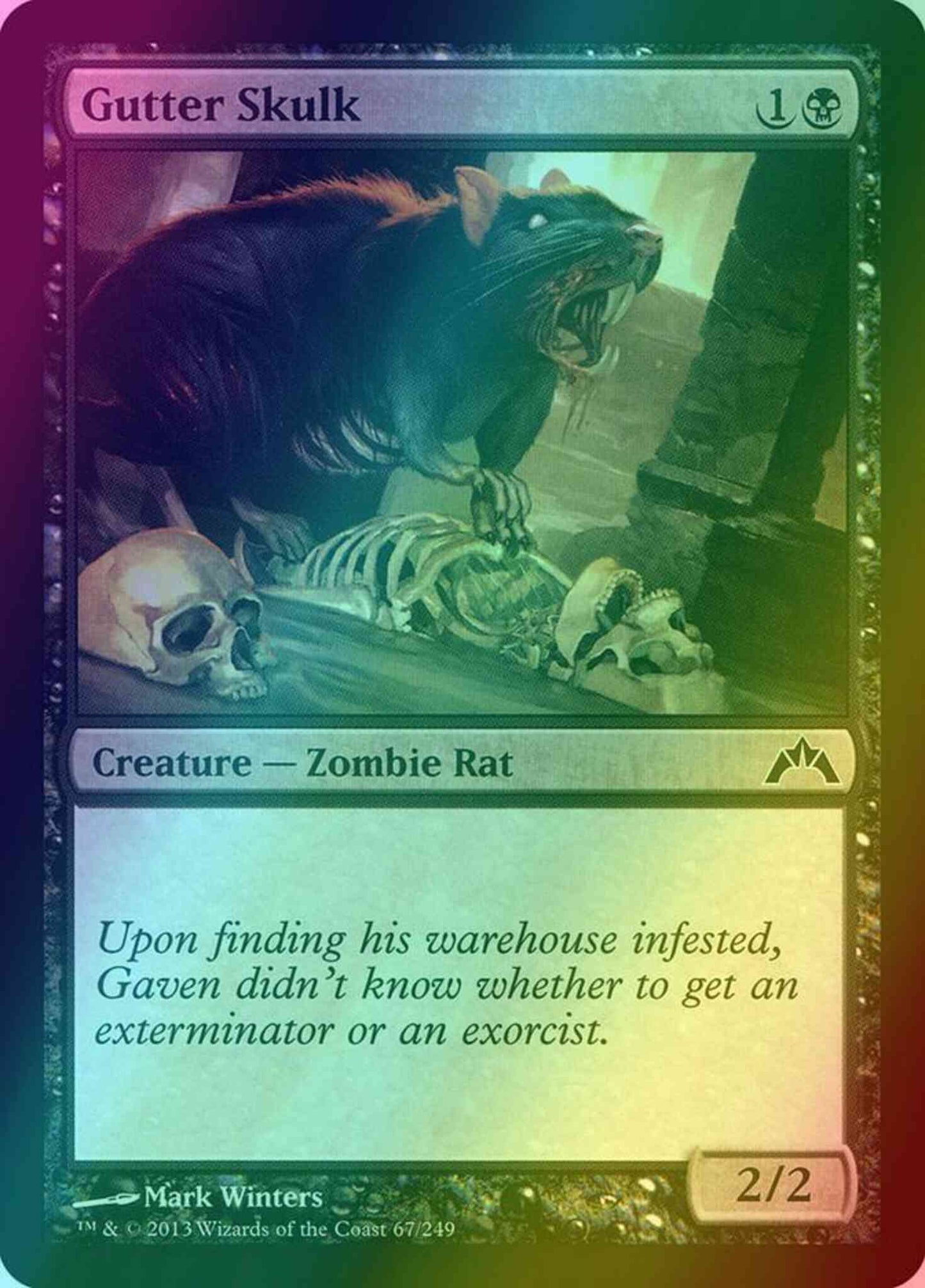 Gutter Skulk [67] [Gatecrash] [Foil]