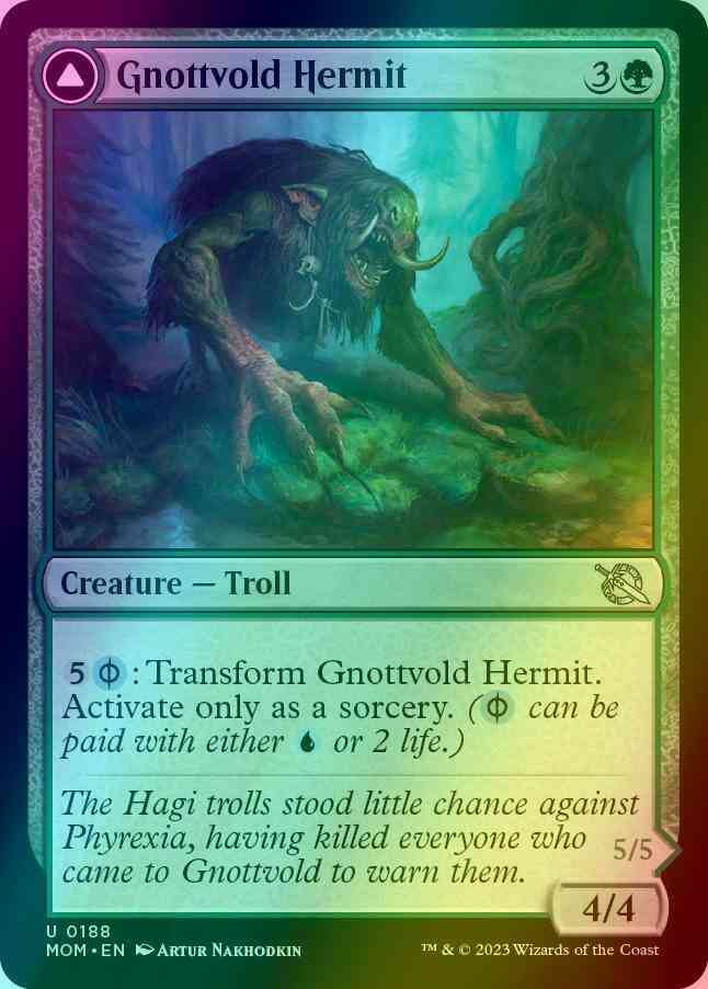 Gnottvold Hermit // Chrome Host Hulk [188] [March of the Machine] [Foil]